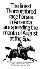Saratoga Race Course Ad